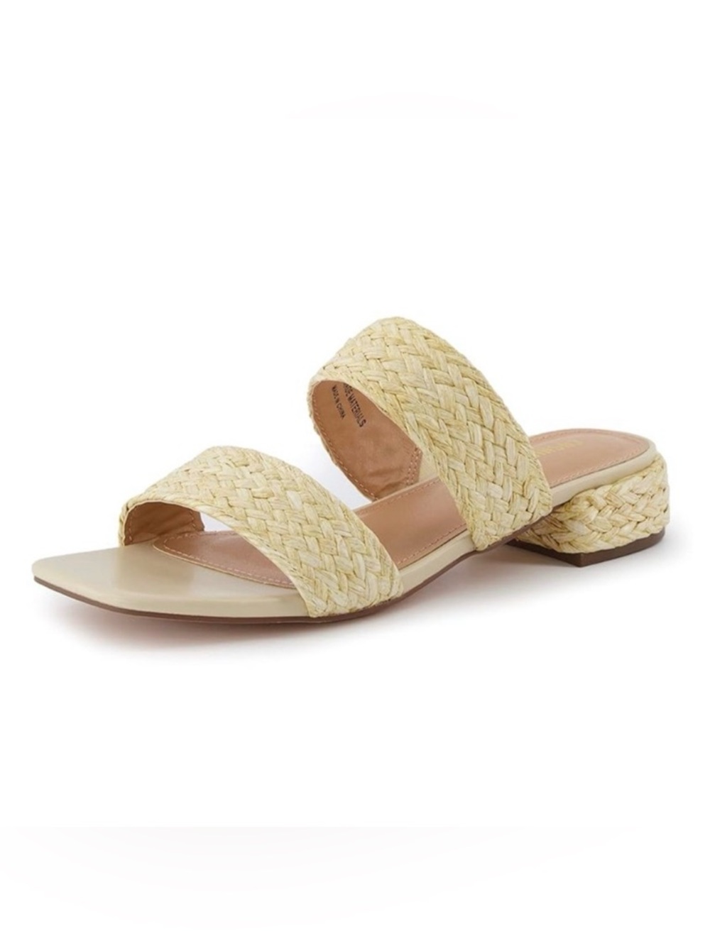 Joie Niki Braided Raffia Straw Slip On Sandal Size 6 1/2